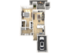 The Laurel A2G One Bedroom One Bathroom Floor Plan The Laurel A2G One Bedroom One Bathroom Floor Plan